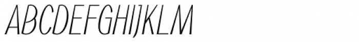 Noema Pro Condensed Ultra Light Italic Font UPPERCASE