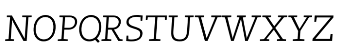 Noemi Slab Light Italic Font UPPERCASE