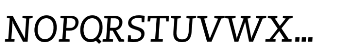 Noemi Slab Regular Italic Font UPPERCASE