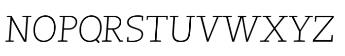 Noemi Slab Thin Italic Font UPPERCASE