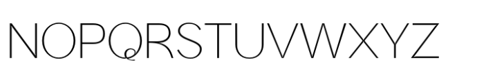 Noeva Thin Font UPPERCASE