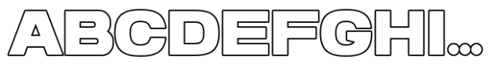 Nofex Outline Font UPPERCASE