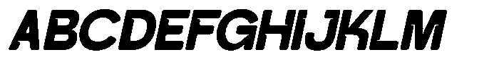 Noffixa Slant Font UPPERCASE