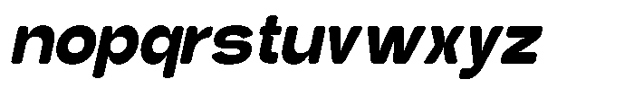 Noffixa Slant Font LOWERCASE