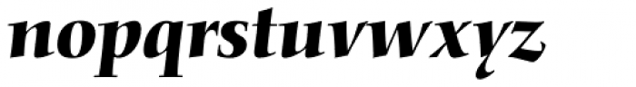 Nofret BQ Medium Italic Font LOWERCASE