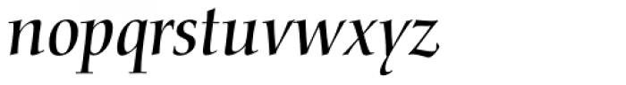 Nofret Italic Font LOWERCASE