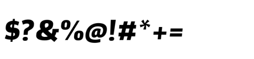 Nogal Extrabold Italic Font OTHER CHARS