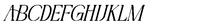 Nogite Modern Italic Font UPPERCASE