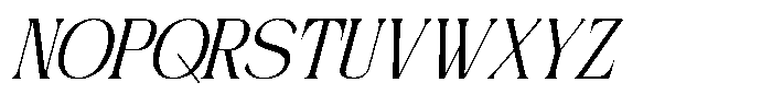 Nogite Modern Italic Font LOWERCASE