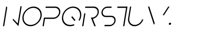 Noir Display Thin Italic Font UPPERCASE