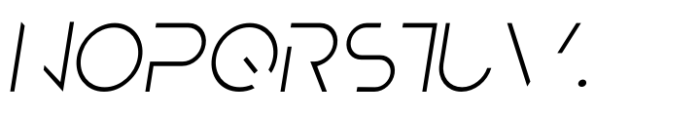 Noir Display Thin Italic Font LOWERCASE