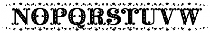 Noir Monogram Ornate Bound (250 Impressions) Font UPPERCASE