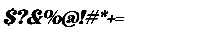 Noira Bilamo  Italic Font OTHER CHARS