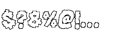 Noise Block  Outline Font OTHER CHARS