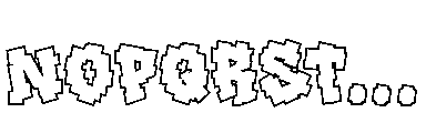 Noise Block  Outline Font LOWERCASE