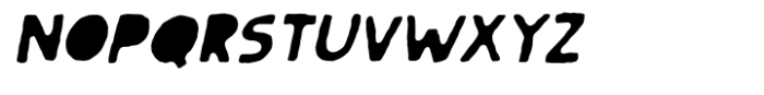 Noise Maker Italic Solid Font UPPERCASE