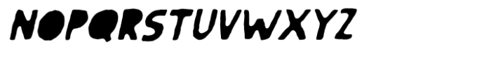 Noise Maker Italic Solid Font LOWERCASE