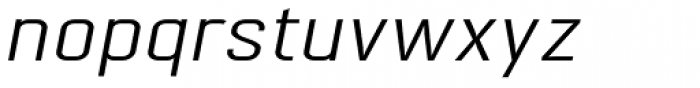 Nok Expanded Italic Font LOWERCASE