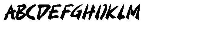 Noka Brush Font UPPERCASE