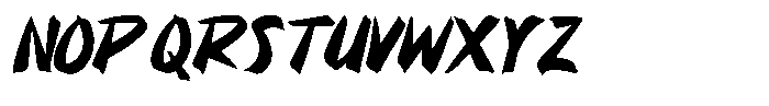 Noka Brush Font UPPERCASE