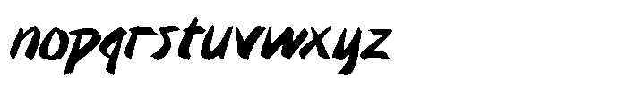 Noka Brush Font LOWERCASE