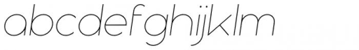 Nokio Sans Extra Light Italic Font LOWERCASE