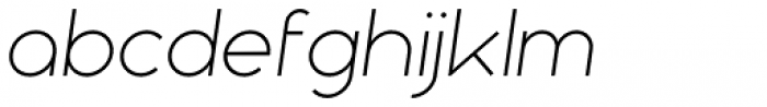 Nokio Sans Light Italic Font LOWERCASE