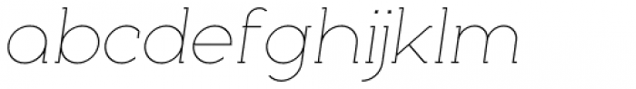 Nokio Slab Alt Extra Light Italic Font LOWERCASE