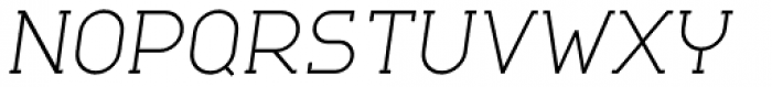 Nokio Slab Alt Light Italic Font UPPERCASE