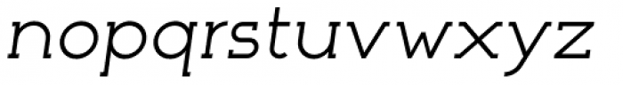 Nokio Slab Alt Regular Italic Font LOWERCASE