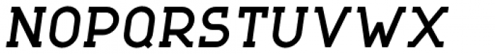 Nokio Slab Bold Italic Font UPPERCASE