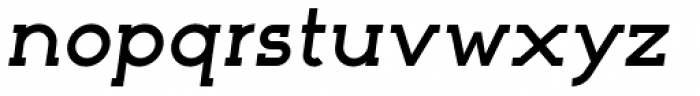 Nokio Slab Bold Italic Font LOWERCASE