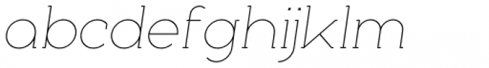 Nokio Slab Extra Light Italic Font LOWERCASE