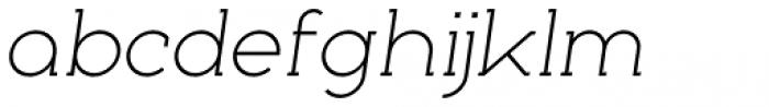 Nokio Slab Light Italic Font LOWERCASE