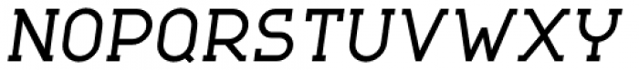 Nokio Slab Medium Italic Font UPPERCASE