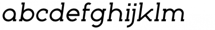 Nokio Slab Medium Italic Font LOWERCASE