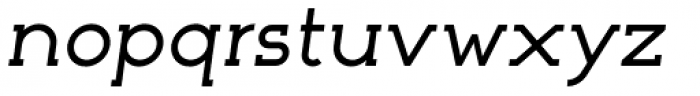 Nokio Slab Medium Italic Font LOWERCASE
