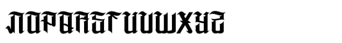 Nokrusa Font LOWERCASE