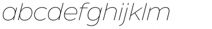 Nolan Light Italic Font LOWERCASE