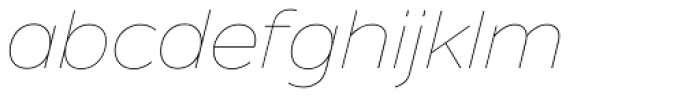 Nolan Thin Italic Font LOWERCASE