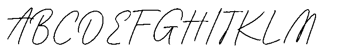 Nolgatine Font UPPERCASE