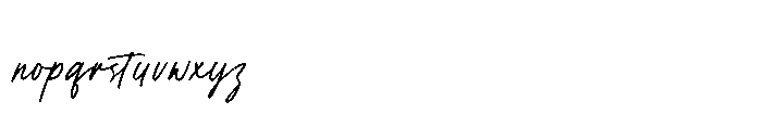 Nolgatine Font LOWERCASE
