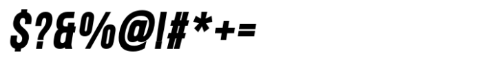Nomad Display Heavy Italic Font OTHER CHARS