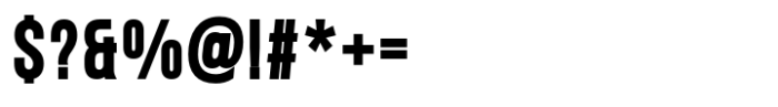 Nomad Display Heavy Font OTHER CHARS