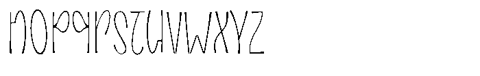 Nomad Kalari Thin Font LOWERCASE