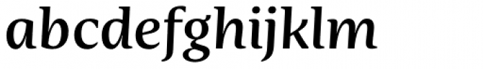 Nomada Serif Medium Italic Font LOWERCASE