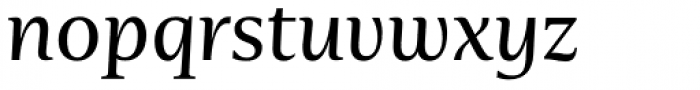 Nomada Serif Regular Italic Font LOWERCASE