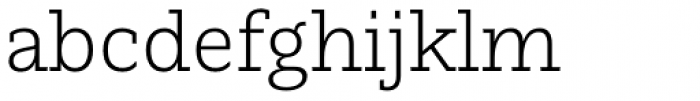 Nomada Slab Thin Font LOWERCASE