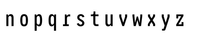 Nomenclatur Mono Regular C Font LOWERCASE
