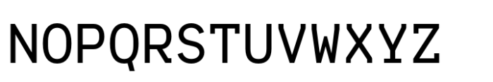 Nomenclatur Mono Regular Font UPPERCASE